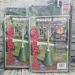 2 Treegator Original 20-Gal Tree Watering Bags Drip Irrigation Slow Release NEW
